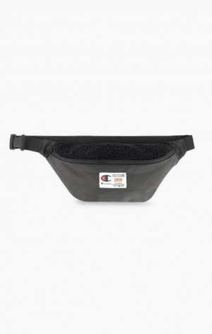 Champion 1919 Logo Belt Bag Tasky Panske Čierne | 0597-OXFQB