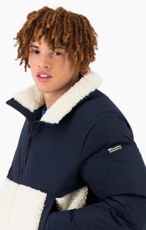 Champion 1919 Polstrované Jacket Bundy Panske Tmavo Tyrkysové | 5614-JRFVK