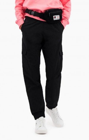 Champion C Logo Cargo Trousers Jogger Nohavice Damske Čierne | 9260-SZTNH