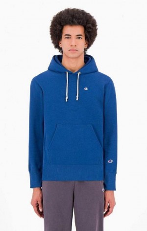 Champion C Logo Reverse Weave Hoodie Mikina s Kapucnou Panske Modre | 3691-KLQYE