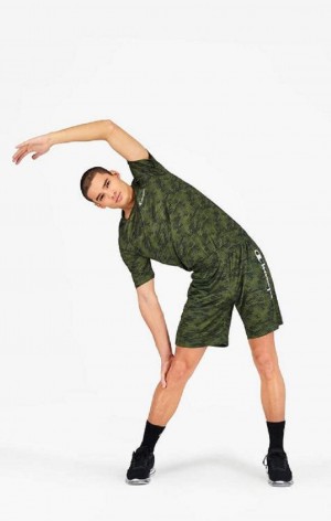 Champion Camo Quick Dry Tréningová Shorts Kratasy Panske Zelene | 6905-TBHOY