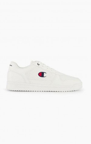 Champion Chicago Faux Kozene Trainers Tenisky Panske Biele | 3791-WCHDK