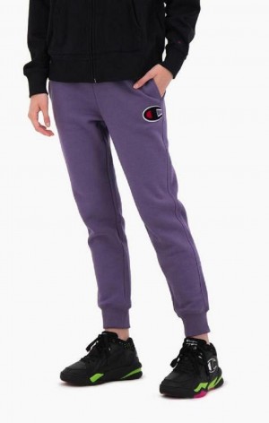 Champion Contrast Cuff Fleece Velvet C Joggers Jogger Nohavice Damske Nachový Olivovo Zelená | 8034-JQHAM