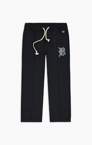 Champion Detroit MLB Rovno Leg Woven Trousers Jogger Nohavice Panske Tmavo Modre | 4570-GENLI