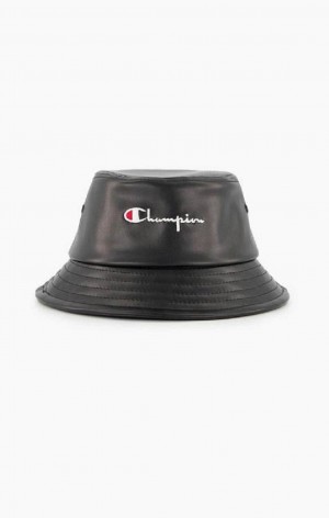 Champion Embroidered Script Logo Bucket Hat Klobuky Damske Čierne | 3184-DJHYE