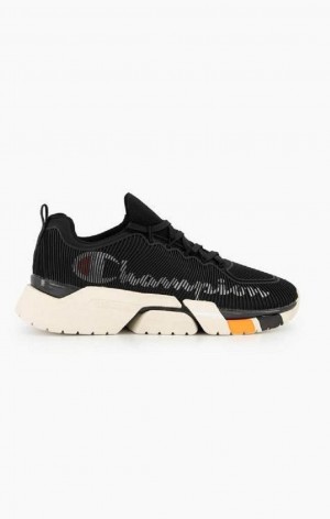 Champion Lander Cage Script Logo Trainers Tenisky Panske Tmavo Siva | 1392-RHWUI