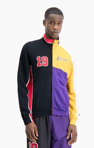 Champion NBMIX Patchwork 'Champion 19' Basketball Jacket Bundy Panske Čierne | 8597-TPWIL