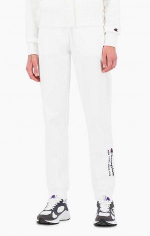 Champion New York Joggers Jogger Nohavice Damske Biele | 1026-ZKIWG