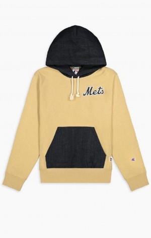 Champion New York MLB Hoodie Mikina s Kapucnou Panske Béžové | 1469-CGVEA