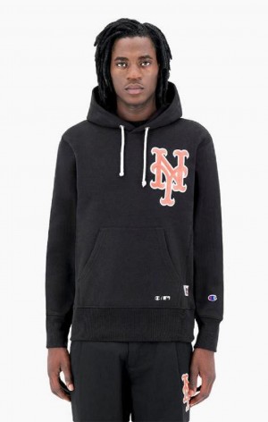 Champion New York MLB Hoodie Mikina s Kapucnou Panske Čierne | 7824-EDJCO