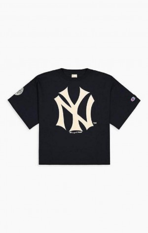 Champion New York T-Shirt Tricko Damske Tmavo Modre | 8903-NYTVC