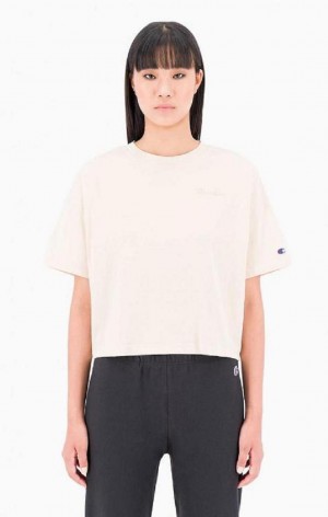 Champion Ombré Wash Cropped T-Shirt Tricko Damske Žlté | 3724-OSLNX