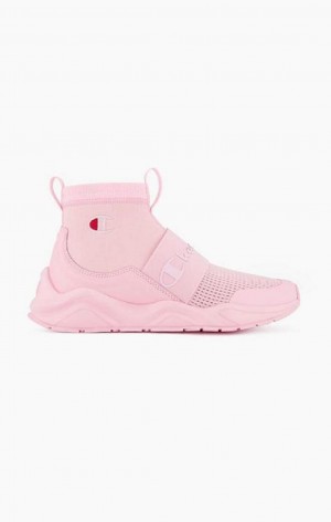 Champion Rally C Sock Runner Trainers Tenisky Damske Ruzove | 7628-JINPF