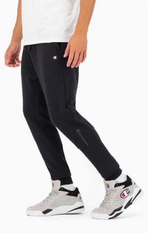 Champion Reflective Logo Joggers Jogger Nohavice Panske Čierne | 2160-ODIKY