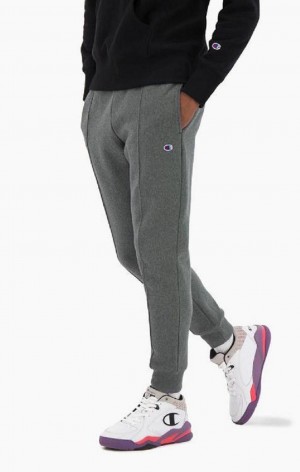 Champion Reverse Weave Cuffed Joggers Jogger Nohavice Panske Tmavo Siva | 4795-CYZXR