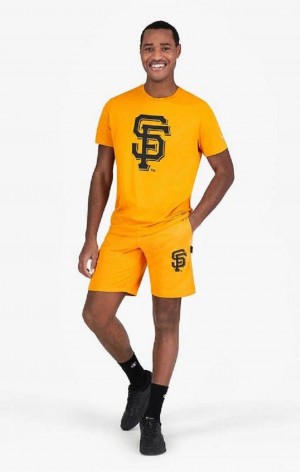 Champion San Francisco MLB Shorts Kratasy Panske Oranžové | 2304-QJUYT