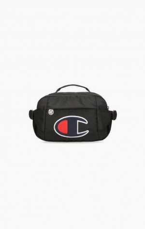 Champion Satin C Logo Patch Utility Belt Bag Tasky Damske Čierne | 9214-NSDYT