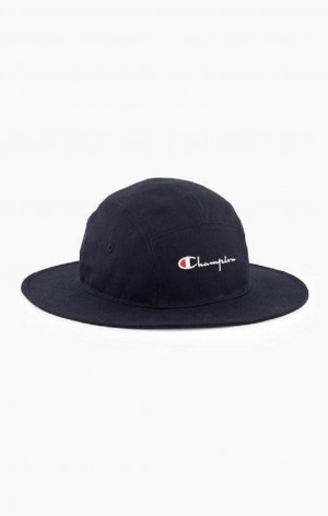 Champion Script Logo Bucket Hat Klobuky Panske Tmavo Modre | 3527-MAPTE