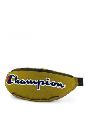 Champion Script Logo Faux Kozene Belt Bag Tasky Damske Zlate | 4530-ZMHAC