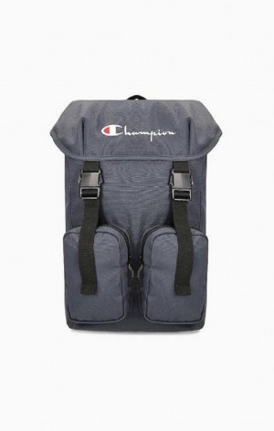 Champion Script Logo Prackou Front Backpack Tasky Panske Tmavo Tyrkysové | 1094-LETPU