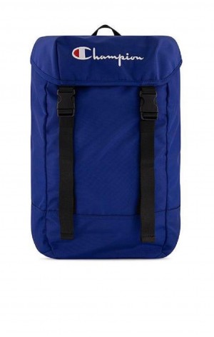 Champion Script Logo Prackou Front Backpack Tasky Damske Modre | 6701-HRYQZ