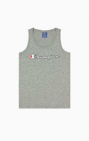 Champion Script Logo Tank Top Tricko Damske Tmavo Siva | 7258-LUIVR