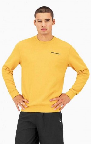 Champion Small Script Logo Sweatshirt Mikiny Panske Oranžové | 4691-VJNRA