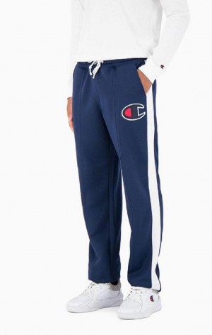 Champion Stripe Leg Basketball Tracking Pants Jogger Nohavice Panske Modre | 0384-KNXMV