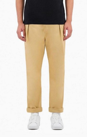 Champion Tapered Woven Trousers Jogger Nohavice Panske Svetlo Hnede | 6423-MRTVQ