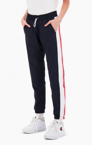 Champion Two Tone Stripe Seam Tracking Pants Jogger Nohavice Damske Tmavo Tyrkysové | 3205-ROJWI