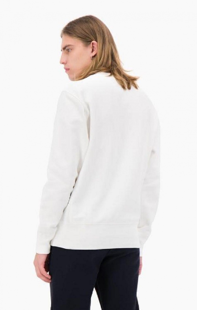 Champion Archive Print Reverse Weave Sweatshirt Mikiny Panske Biele | 7021-PFRHX