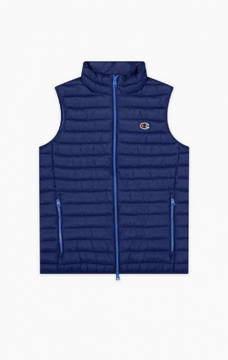 Champion Bez Rukavov Paneled Gilet Bundy Panske Tmavo Modre | 6310-SMKQP