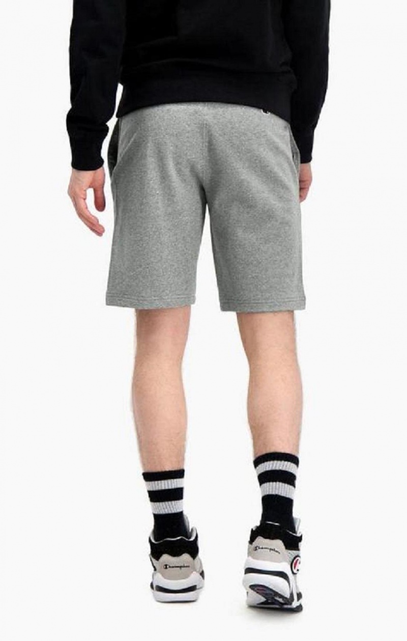 Champion C Logo Bavlnene Terry Bermuda Shorts Kratasy Panske Tmavo Siva | 4357-OIEFB