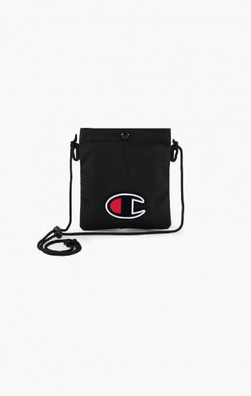 Champion C Logo Coated Mini Shoulder Bag Tasky Damske Čierne | 7260-OEUWS