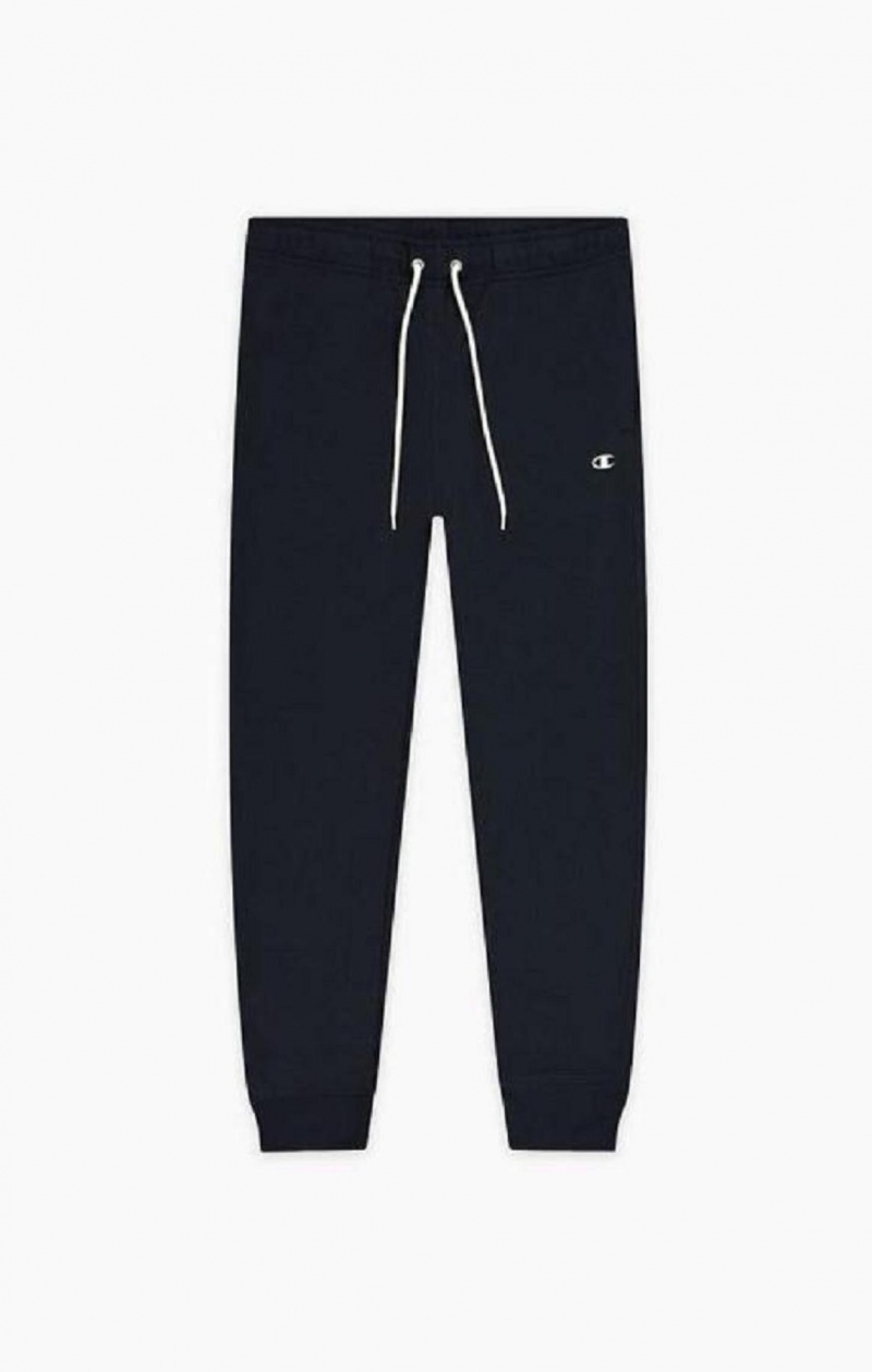 Champion C Logo Detail Cuffed Joggers Jogger Nohavice Panske Tmavo Modre | 7928-IMJPN