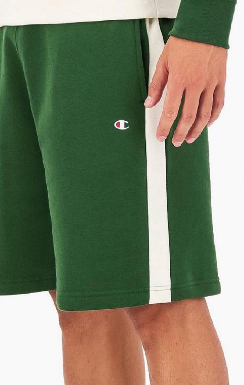 Champion C Logo Fleece Bermuda Shorts Kratasy Panske Svetlo Zelene | 1304-IYVXE