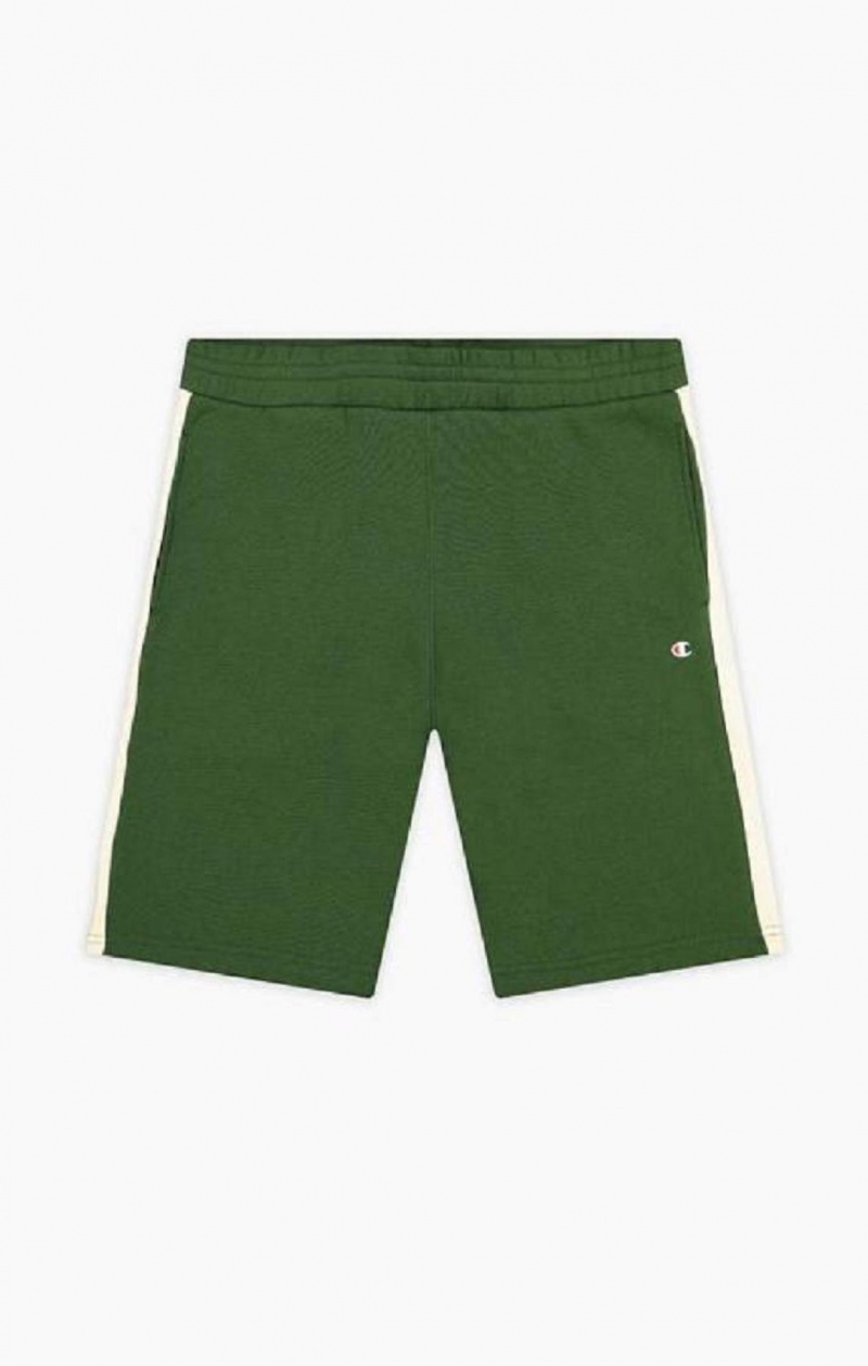 Champion C Logo Fleece Bermuda Shorts Kratasy Panske Svetlo Zelene | 1304-IYVXE