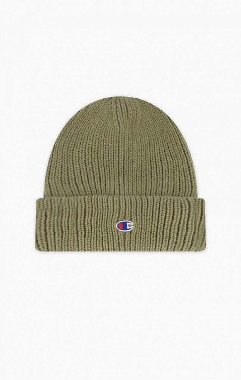 Champion C Logo Patch Beanie Hat Klobuky Panske Béžové | 0218-GSDVB