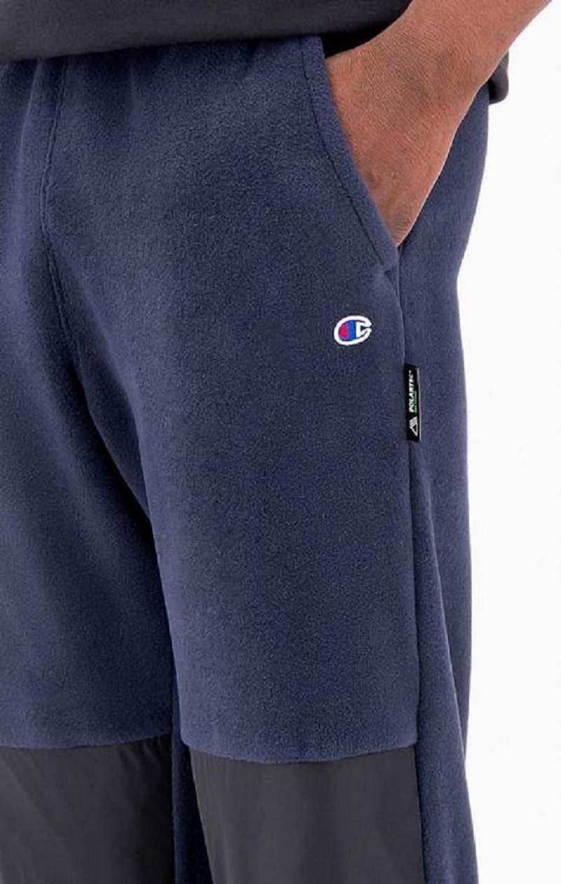 Champion C Logo Polartech Recycled Velour Tracking Pants Jogger Nohavice Panske Tmavo Modre | 5892-RIEAF