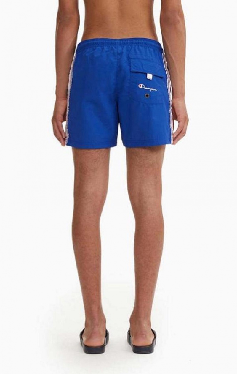 Champion C Logo Print Panel Swim Shorts Plavky Panske Modre | 3720-BPAOR