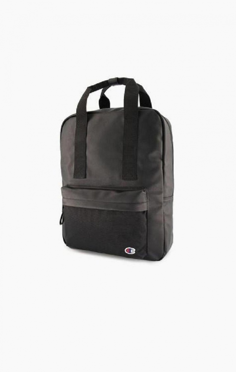 Champion C Logo Vegánske Kozene Backpack Tasky Panske Čierne | 2538-SJEYF