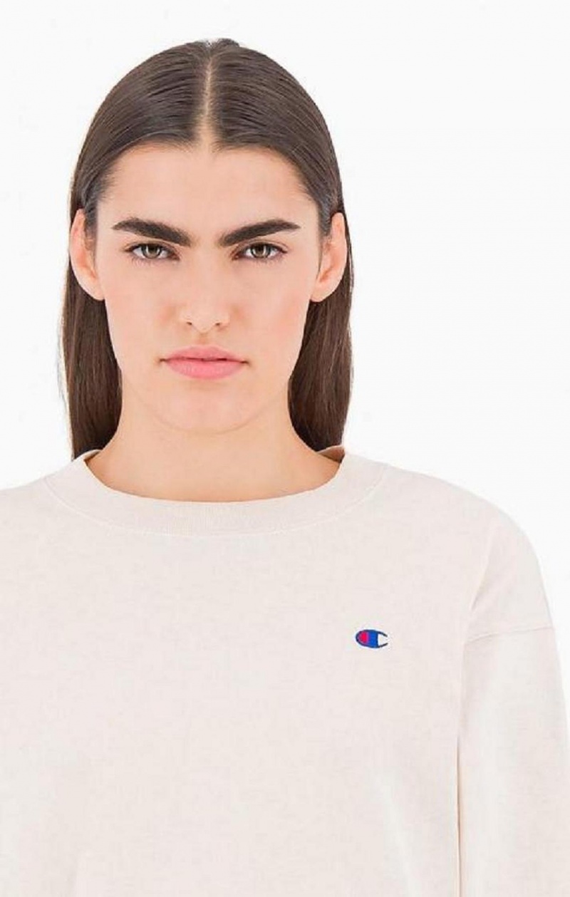 Champion C Long Sleeve Jersey Top Tricko Damske Žlté | 8046-NUHML