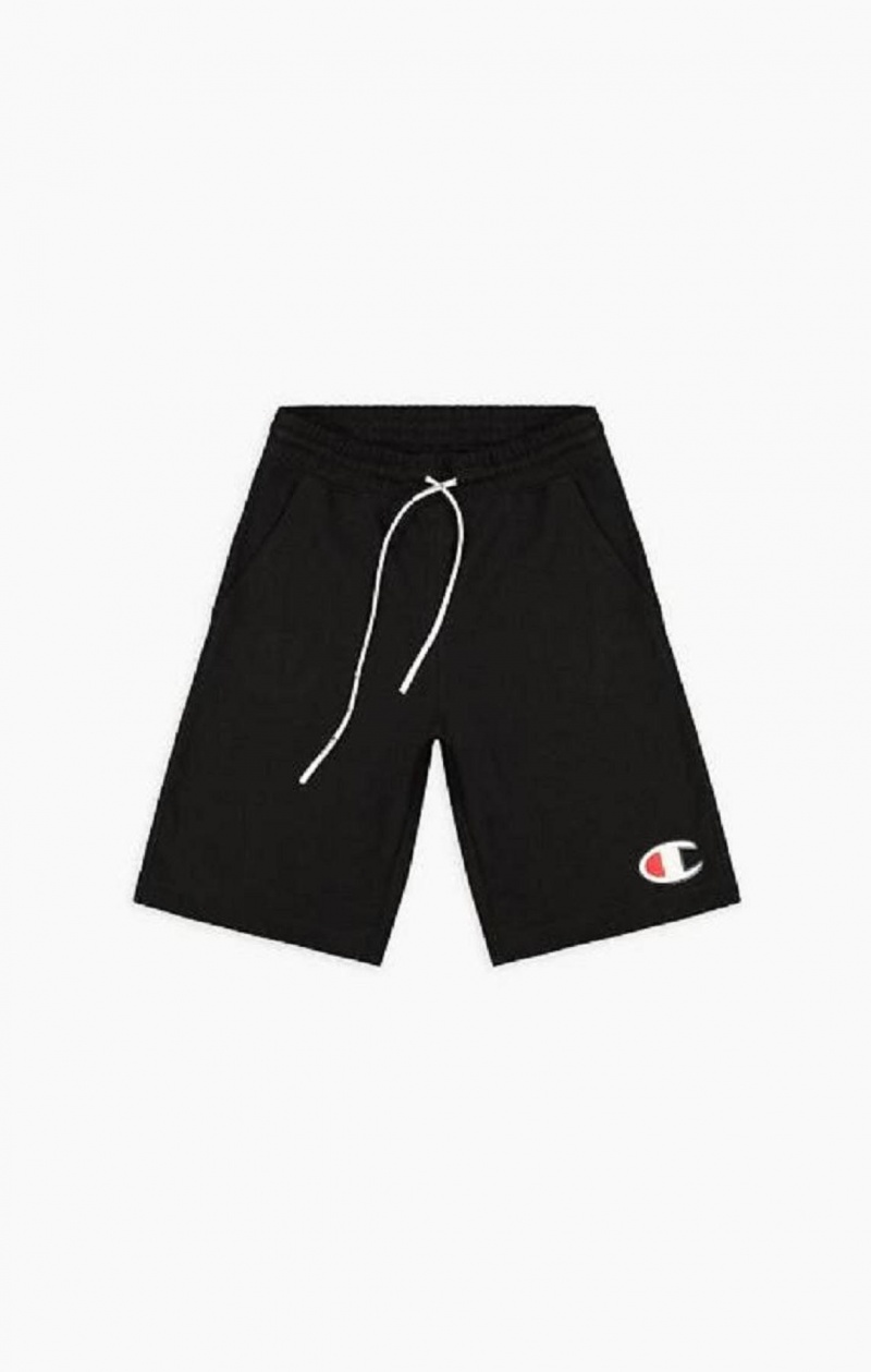 Champion C Patch Bermuda Shorts Kratasy Damske Čierne | 9780-FUHGR