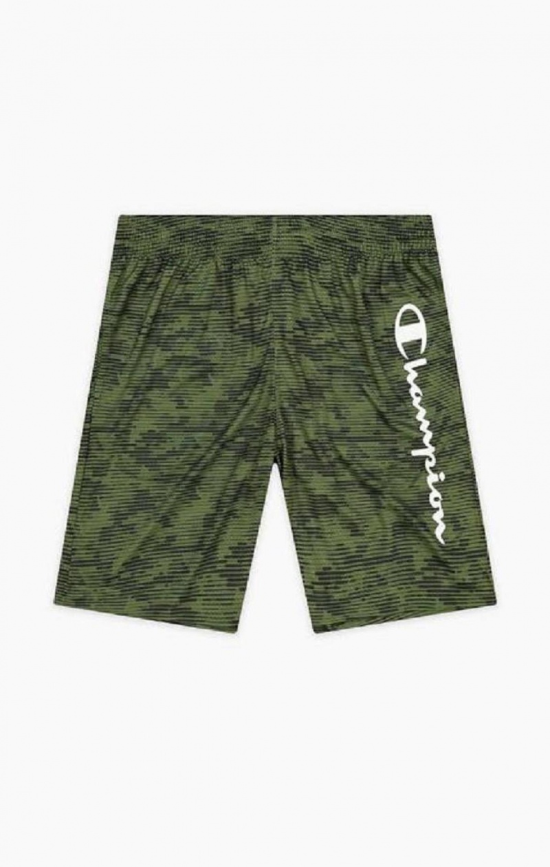 Champion Camo Quick Dry Tréningová Shorts Kratasy Panske Zelene | 6905-TBHOY