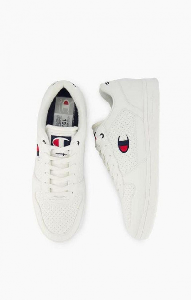 Champion Chicago Faux Kozene Trainers Tenisky Panske Biele | 3791-WCHDK