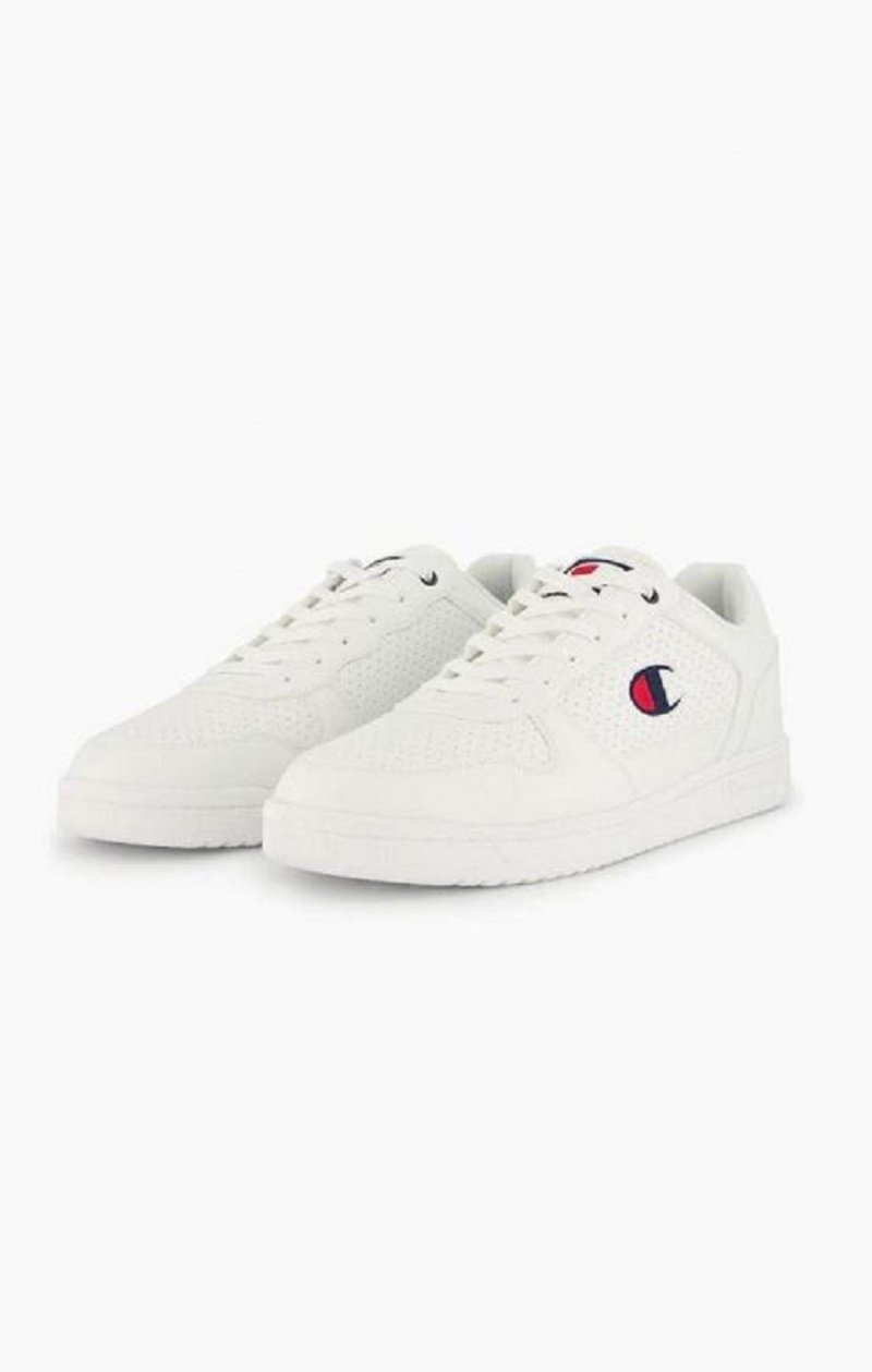 Champion Chicago Faux Kozene Trainers Tenisky Panske Biele | 3791-WCHDK