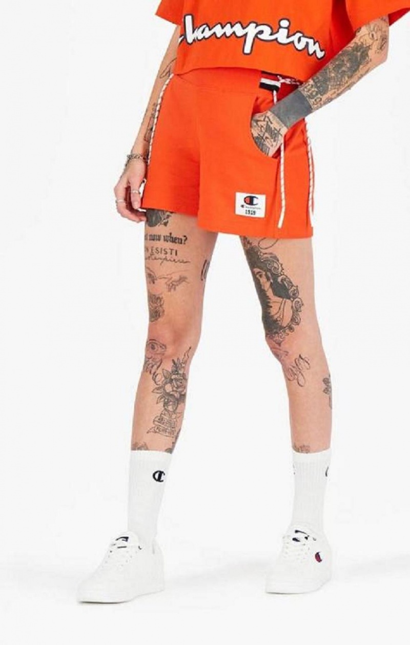 Champion Cipkovane Up Side Sweat Shorts Kratasy Damske Oranžové | 0258-GKNMI