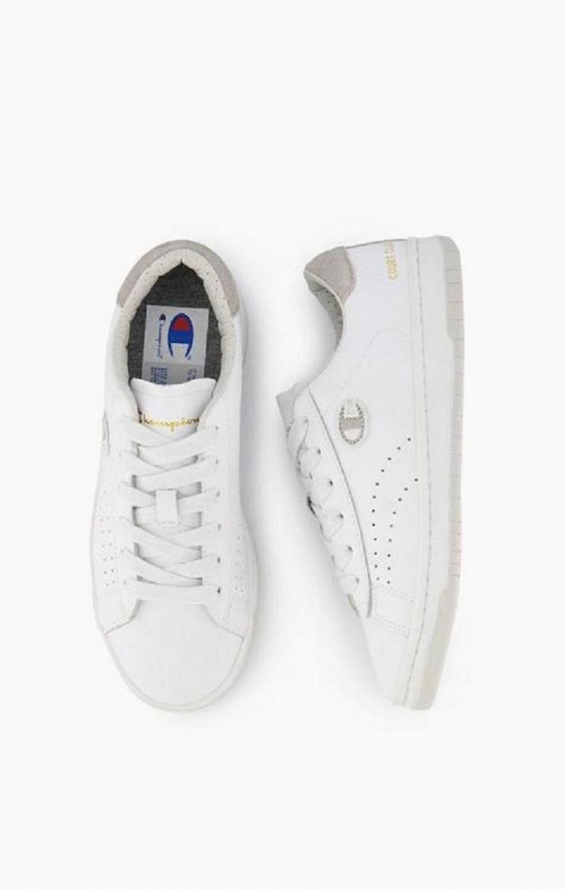 Champion Club Court Colour Back Tab Trainers Tenisky Damske Biele | 7309-KTUHG