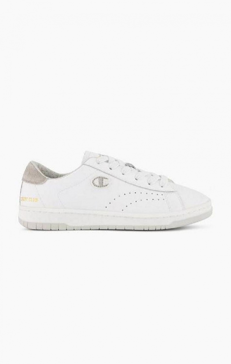 Champion Club Court Colour Back Tab Trainers Tenisky Damske Biele | 7309-KTUHG