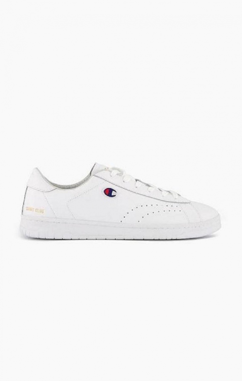 Champion Club Court Colour Back Tab Trainers Tenisky Panske Biele | 5893-RBTYI